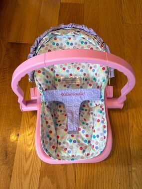 BRAND NEW NEVER USED, American Girl Bitty Baby Polka Dot Doll Carrier - Pink